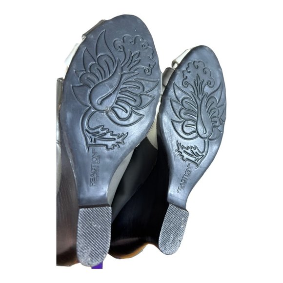 Kenneth Reaction Gray & White Wedges - Picture 5 of 6